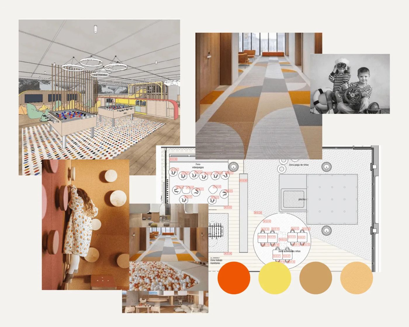 Playground design mood board